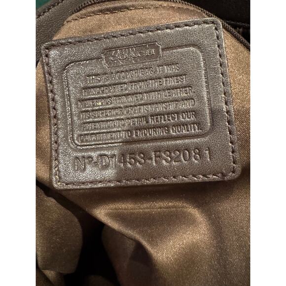 Coach Signature Canvas & Embossed Leather Shoulder Bag F32081 - Picture 5 of 6